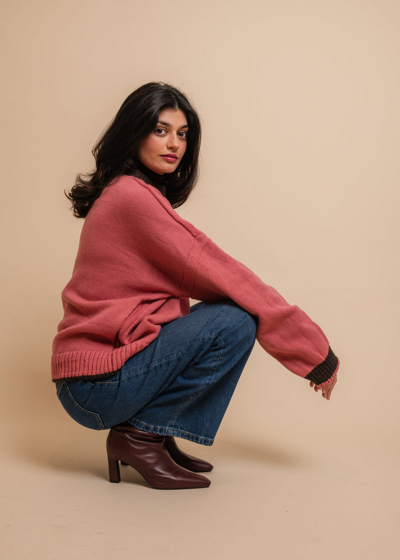 Ellis Jumper in Rosewood Pink
