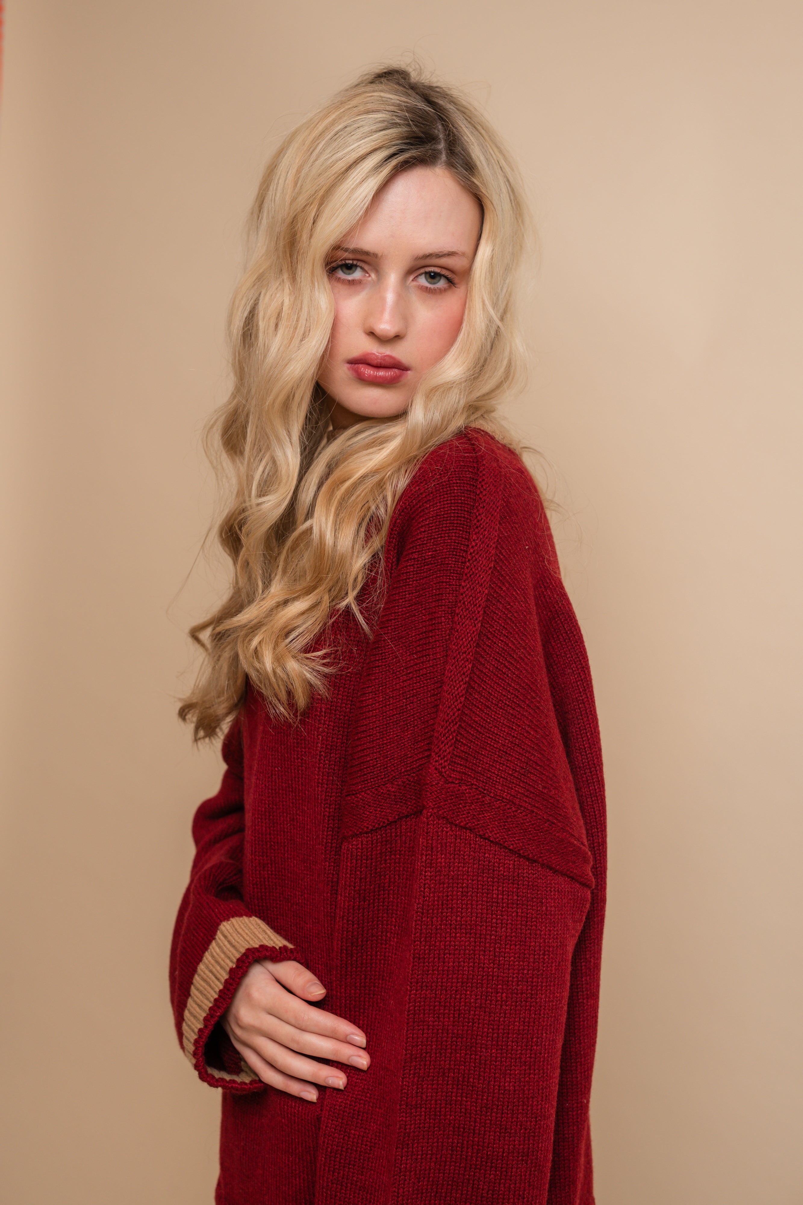 Ellis Jumper in Sienna Red